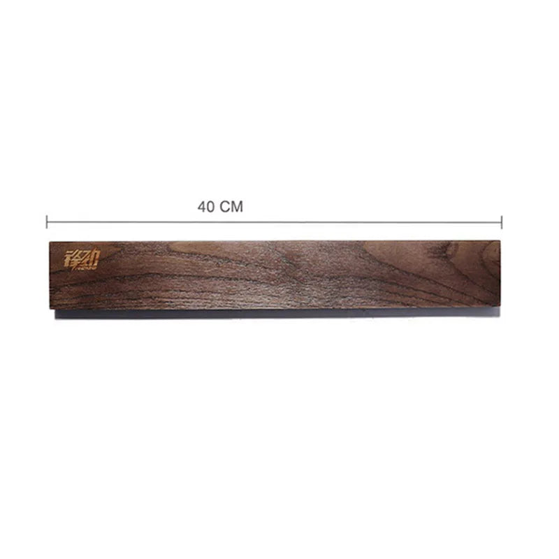 Acacia Wood Magnetic Knife Strip — Wall Mount