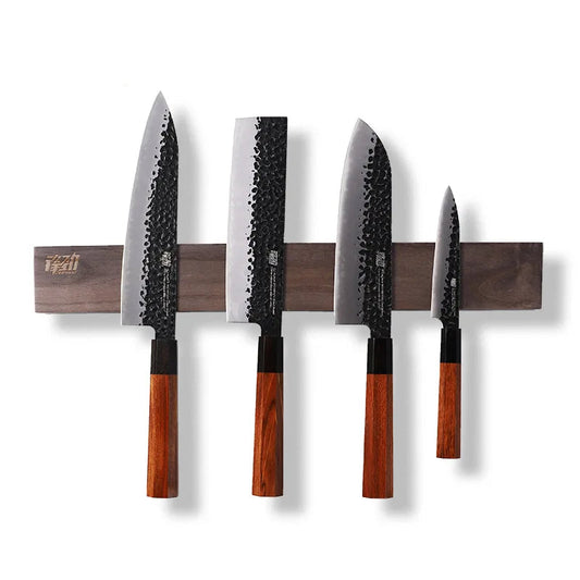 Acacia Wood Magnetic Knife Strip — Wall Mount