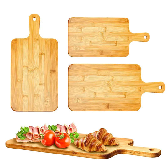Bamboo Serving & Cutting Board with Handle