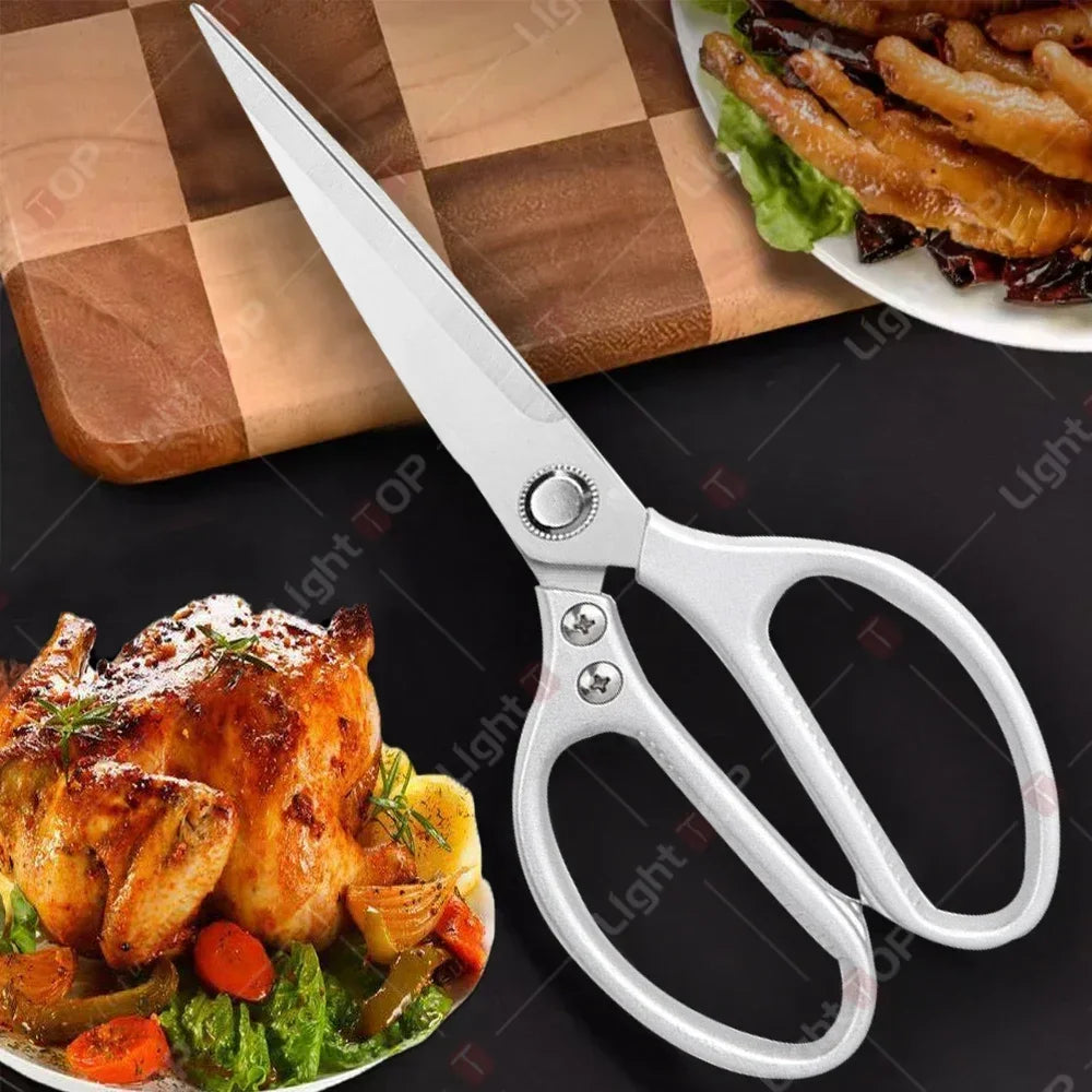 Japanese Santoku Knife Set with Kitchen Scissors