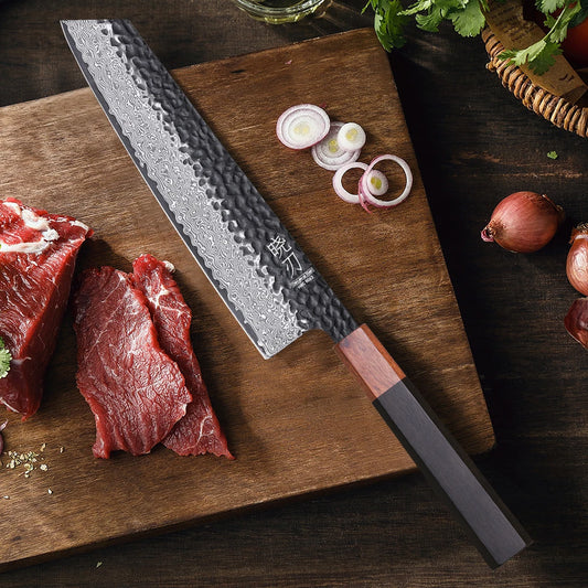 Japanese Kiritsuke Chef Knife — Damascus Steel VG10