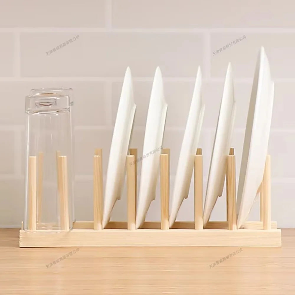 Bamboo Kitchen Organizer & Dish Rack