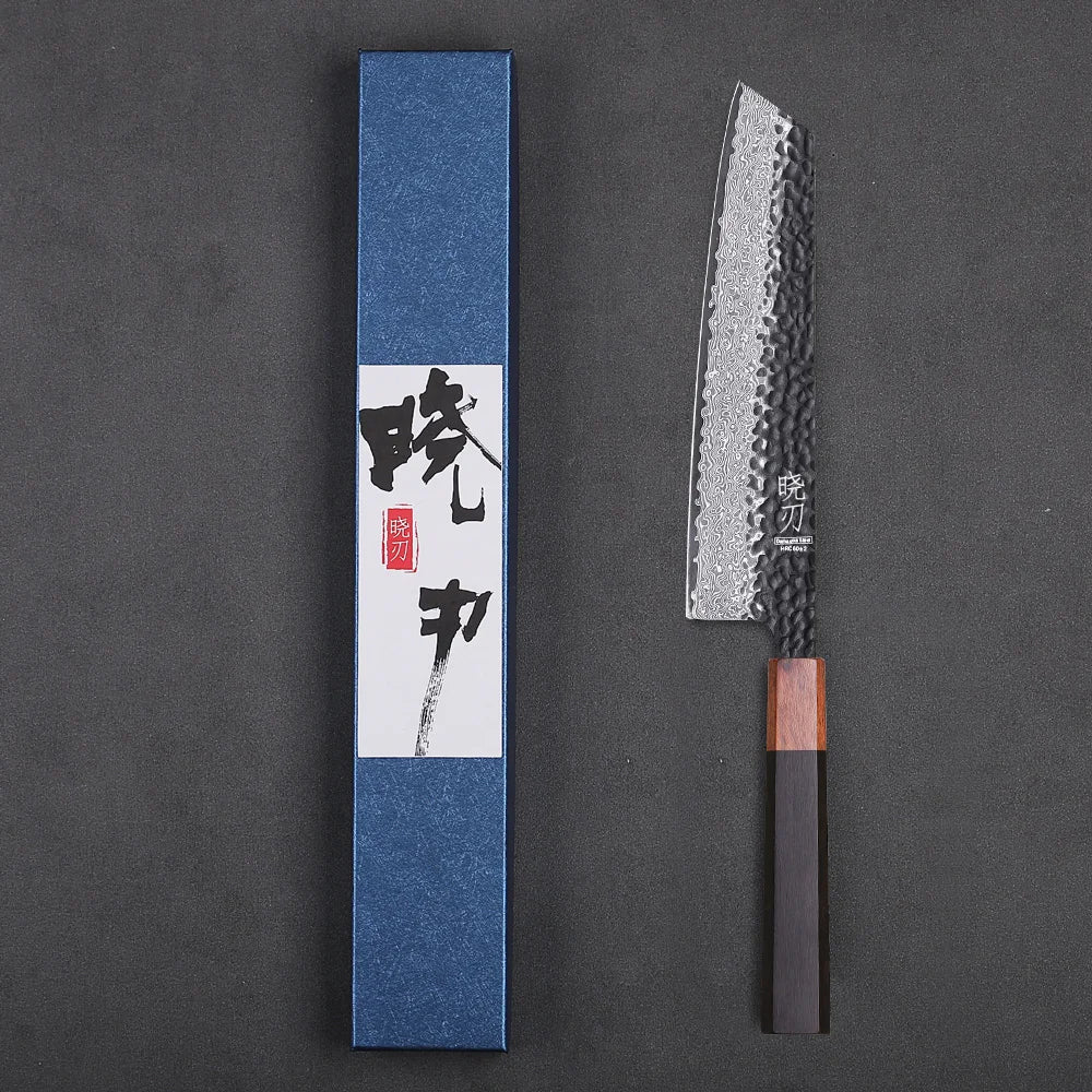 Japanese Kiritsuke Chef Knife — Damascus Steel VG10