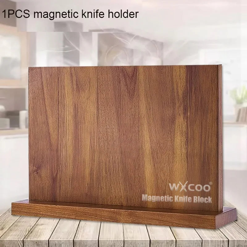 Acacia Wood Magnetic Knife Block