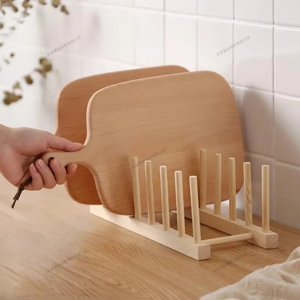 Bamboo Kitchen Organizer & Dish Rack